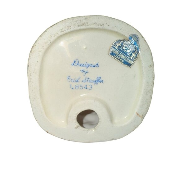 Vintage Erich Stauffer Figurine Girl Studying Arnart Creation Japan 1950's. 6' H - Picture 10 of 11